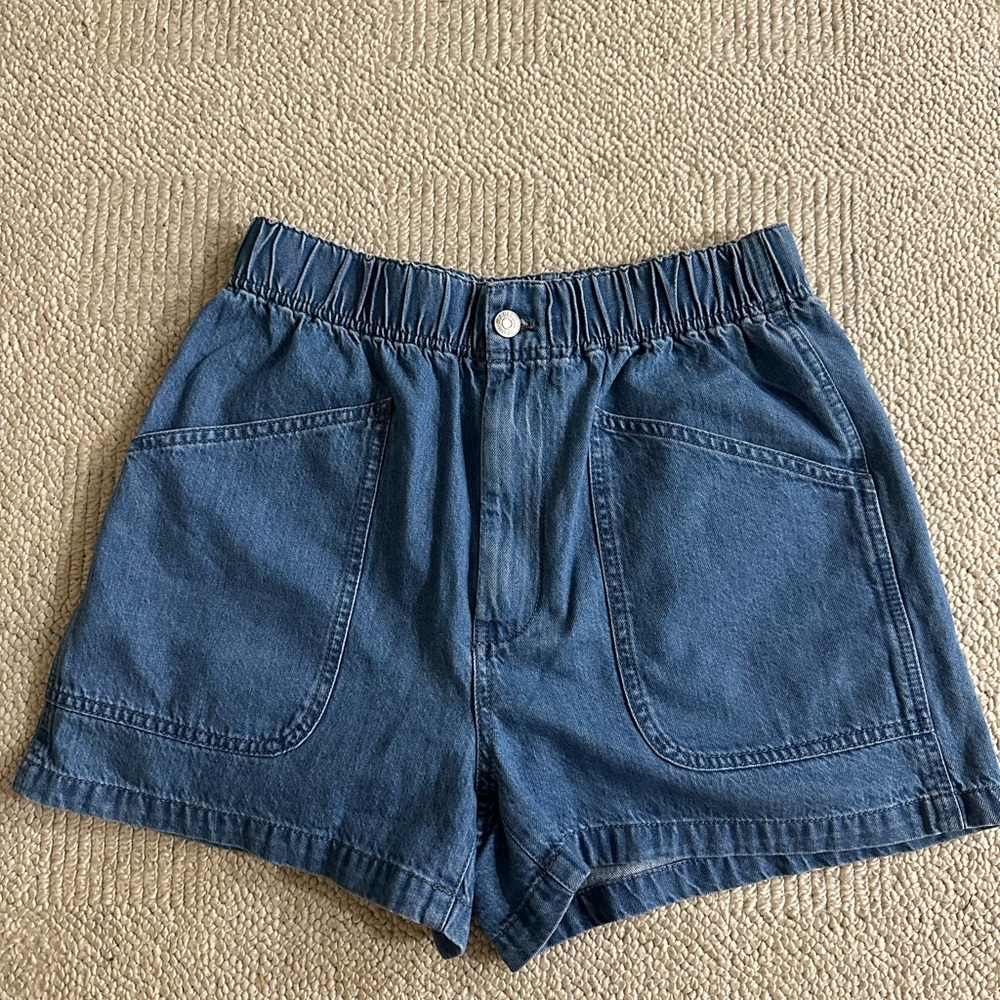 Madewell Pull-On Utility Shorts in Grandfield Wash